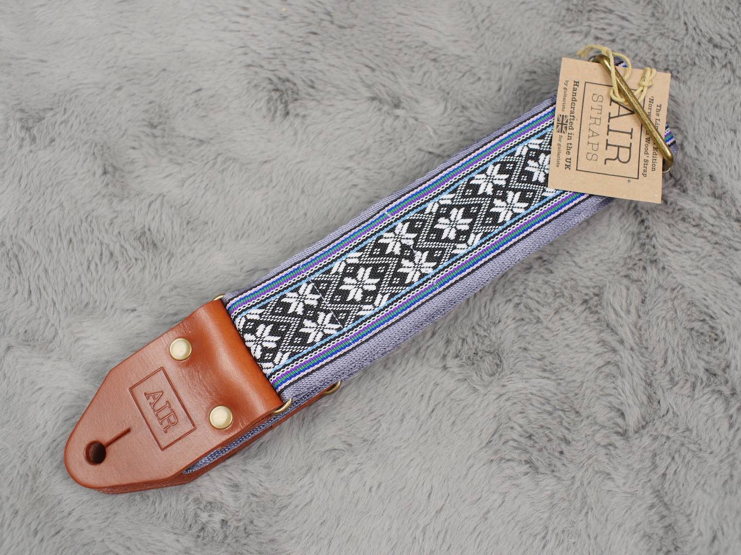 Air Straps Limited Edition 'Norwegian Wood' Guitar Strap Free